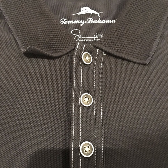 🌴 TOMMY BAHAMA - Black Size Large - Picture 5 of 7